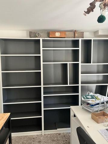 3 armoires (blanc/gris foncé), Enlèvement, Utilisé