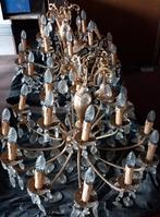 2x koperen kroonlusters, Huis en Inrichting, Lampen | Kroonluchters, Ophalen, Gebruikt