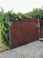 Metalen garagebox en poort, Ophalen, Gebruikt, IJzer