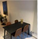Table IKEA et 4 chaises simili cuir caramel, Maison & Meubles, Tables | Tables de salon, Rectangulaire, Enlèvement, Neuf