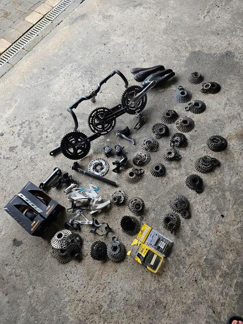 Lot racefiets onderdelen 105, Ultegra, Dura Ace, Spinergy,, Fietsen en Brommers, Fietsonderdelen, Gebruikt, Racefiets, Overige typen