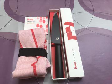Couteau Duvel+torchon, ensemble 17€, Enlèvement ou Envoi, Neuf, Ustensile