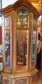 Unieke staande klok/vitrinekast, Enlèvement, Horloge sur pied