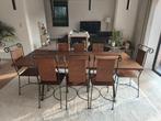 Eettafel, 8 stoelen, Huis en Inrichting, Complete eetkamers, Ophalen, Gebruikt