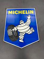 Oud emaille reclame bord Michelin, Verzamelen, Ophalen, Gebruikt, Reclamebord