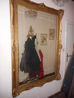 antieke spiegel (1899-1900?) lees uitleg!!!, 100 à 150 cm, Rectangulaire, 150 à 200 cm, Enlèvement