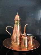 Koperen theeservies, Antiek en Kunst, Ophalen, Koper