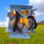 Little horse speelpaard camel bruin gevlekt zwart haar, Verzenden, Nieuw