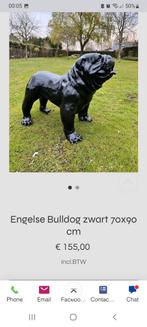 Nieuw Engelse buldog zwart 70cm hoog 85cm lang, Enlèvement, Neuf