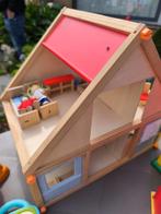 Houten poppenhuis, Kinderen en Baby's, Ophalen, Zo goed als nieuw, Poppenhuis