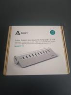 Aukey Hub USB 3.0 10 ports en alu, Ophalen of Verzenden, Zo goed als nieuw