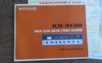 Manuel et Schematique Kenwood KR-3130, Comme neuf, Autres marques, Moins de 60 watts, Autres systèmes