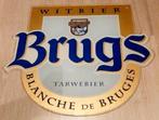 BRUGS TARWEBIER/PLEXI PLAAT, Ophalen of Verzenden, Gebruikt, Reclamebord, Plaat of Schild, Overige merken