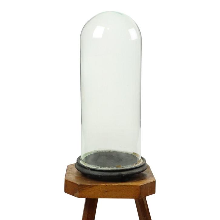 Antieke Stolp Globe Mondgeblazen Glas Begin 20ste Eeuw 46cm, Antiek en Kunst, Antiek | Glaswerk en Kristal, Ophalen of Verzenden
