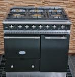 🔥Luxe Fornuis Lacanche 90 cm zwart + rvs 6 pits 2 ovens, 60 cm of meer, 5 kookzones of meer, Vrijstaand, 90 tot 95 cm