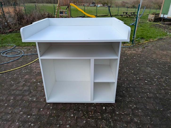 Smastad verzorgingstafel/commode (wit) + 1 lade, Enfants & Bébés, Chambre d'enfant | Commodes & Armoires, Utilisé, Commode, Enlèvement