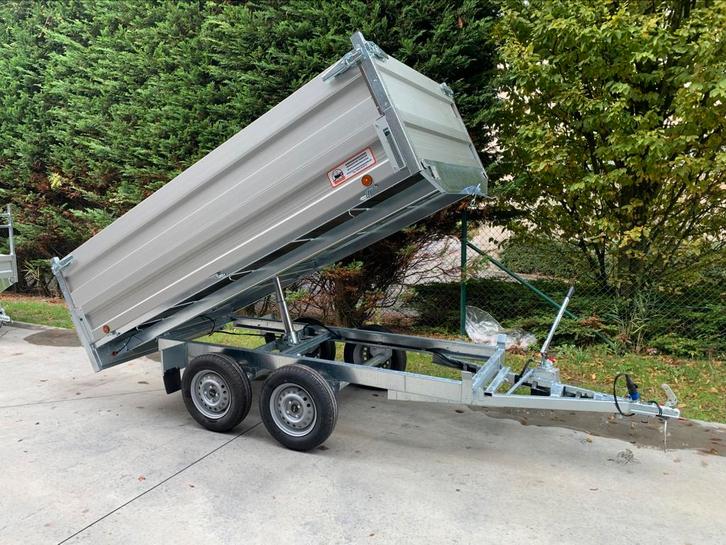 Kipper aanhangwagen + aluminium verhoog, Auto diversen, Aanhangers en Bagagewagens, Nieuw, Ophalen