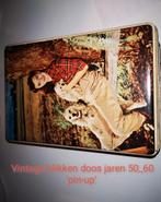 vintage blikken doos jaren 50_60 'jacques', Verzamelen, Blikken, Ophalen of Verzenden, Gebruikt, Overige, Overige merken