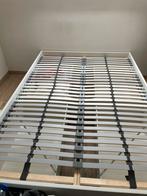 Cadre de lit et sommier à lattes marron Ikea 140x200, Maison & Meubles, Queen size, Enlèvement, 200 cm, Blanc