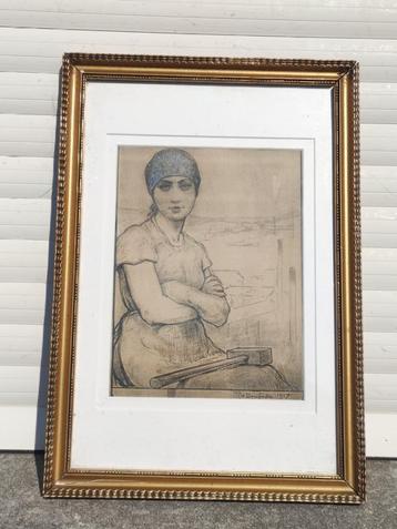 Lithographie hiercheuse signe Armand rassenfosse beschikbaar voor biedingen