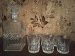 Verres à whisky + carafe vintage, Antiquités & Art, Enlèvement