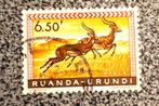 Postzegel Ruanda-Urundi OBP 214, gestempeld., Postzegels en Munten, Ophalen of Verzenden, Gestempeld