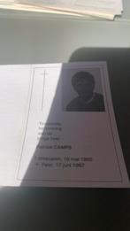 1965/1987, Verzamelen, Ophalen of Verzenden, Bidprentje