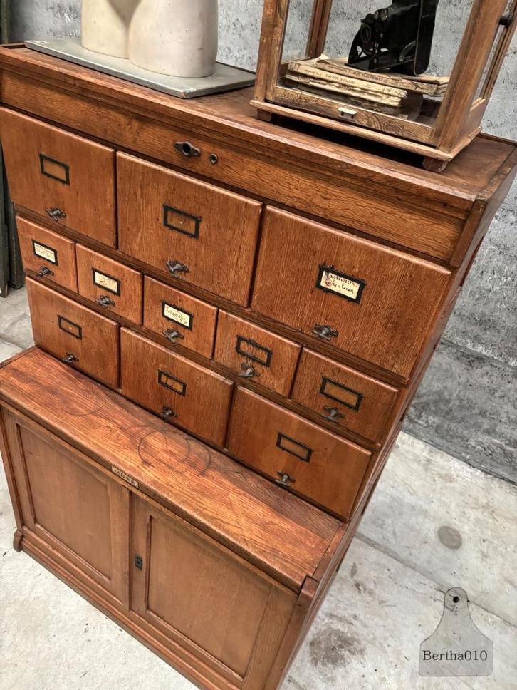 Antieke Hollandse schoolkast, Antiek en Kunst, Curiosa en Brocante, Ophalen of Verzenden