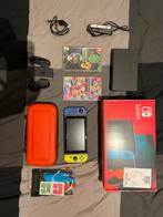 Nintendo Switch met accessoires, Games en Spelcomputers, Spelcomputers | Nintendo Switch, Ophalen, Gebruikt, Met games