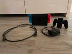 Nintendo Switch met screenprotector + 2 hoesjes + 6 games, Nieuw, Met 2 controllers, Ophalen of Verzenden, Switch Original