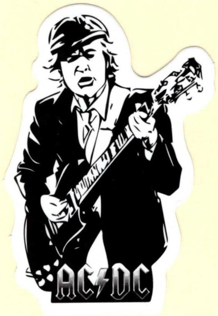 ACDC sticker #5, Verzamelen, Muziek, Artiesten en Beroemdheden, Nieuw, Verzenden