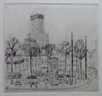 ANTOON HERCKENRATH / GROENPLAATS ANTWERPEN / ETS / 25x21cm, Antiek en Kunst, Ophalen of Verzenden