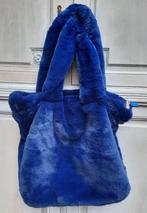 handtas shopper faux fur Xandres teddy-tote reflex blue, Handtassen en Accessoires, Verzenden, Nieuw, Blauw, Handtas