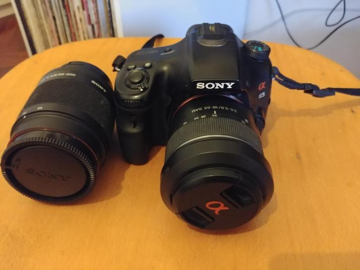 Sony a65+ 18-55 mm en 55-200 mm lenzen, Audio, Tv en Foto, Fotocamera's Digitaal, Spiegelreflex, Sony, Ophalen