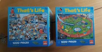 2 nieuwe puzzels 1000 stukjes That's life