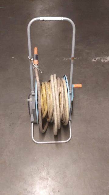 Tuinslang op haspel, Tuin en Terras, Ophalen, Gebruikt, Tuinslang