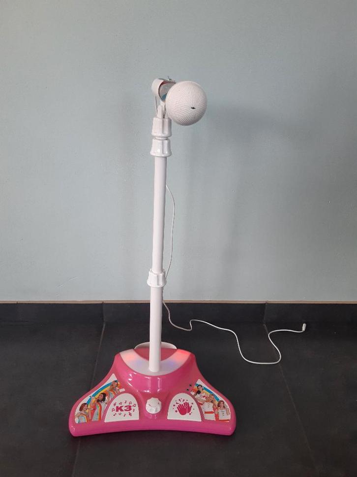 K3 Disco Microfoon met staander, Kinderen en Baby's, Speelgoed | Educatief en Creatief, Gebruikt, Met licht, Met geluid, Ophalen of Verzenden