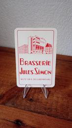 Bière ancienne carte à jouer Brasserie Simon Luxembourg, Collections, Marques de bière, Panneau, Plaque ou Plaquette publicitaire