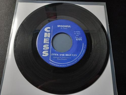 Etta And Harvey ‎– Spoonful " Popcorn - Rhythm & Blues ", CD & DVD, Vinyles Singles, Utilisé, Single, R&B et Soul, 7 pouces, Enlèvement ou Envoi