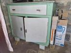 MOET MORGEN WEG ! Vintage Appelblauwzeegroen Kastje, Huis en Inrichting, Kasten | Dressoirs, Ophalen, Gebruikt, 100 tot 150 cm