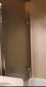 Paroi de baignoire en verre, Enlèvement, Utilisé, Chrome, Baignoire