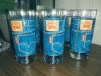 6 drinkglazen Levis Strauss - jeans., Ophalen of Verzenden, Zo goed als nieuw