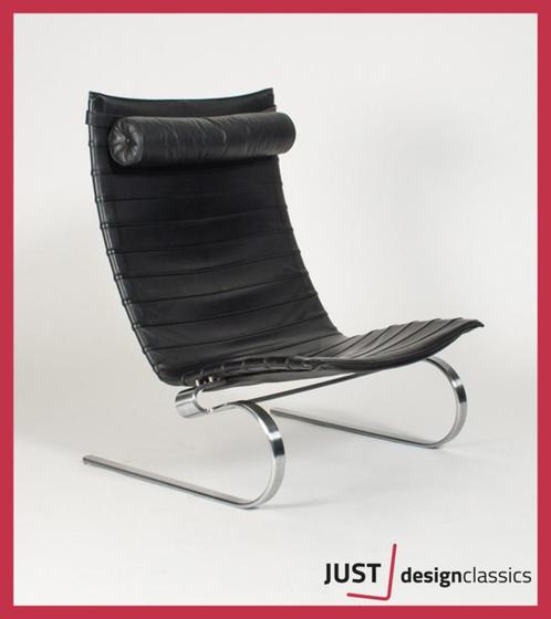 Fritz Hansen PK20 Zwart Leder, Huis en Inrichting, Fauteuils, Ophalen