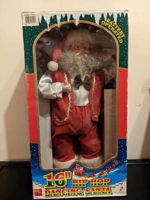 Vintage Dansende Kerstman in Originele Doos. Als Nieuw!!!, Collections, Jouets miniatures, Comme neuf, Enlèvement ou Envoi