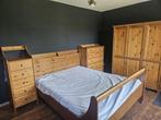 slaapkamer, Huis en Inrichting, Slaapkamer | Complete slaapkamers, Ophalen, Gebruikt, Tweepersoons, Zo goed als nieuw. Hout - rustiek