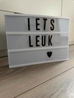 Lichtbox met letters, Ophalen, Gebruikt