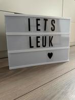 Lichtbox met letters, Huis en Inrichting, Woonaccessoires | Tekstborden en Spreuken, Gebruikt, Ophalen