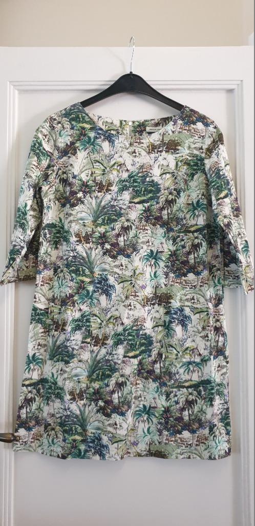 Nathalie Vleeschouwer jurk - Maat L, Kleding | Dames, Jurken, Zo goed als nieuw, Maat 42/44 (L), Groen, Knielengte, Ophalen of Verzenden