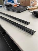 Rackprofielen 14He 2mm staal (2st) incl koeimoerset, Informatique & Logiciels, Armoires de serveurs, Comme neuf, Enlèvement ou Envoi