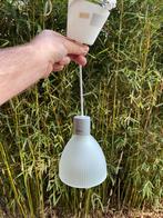 Hanglamp 40 cm h in glas, Huis en Inrichting, Lampen | Wandlampen, Glas, Ophalen of Verzenden, Zo goed als nieuw